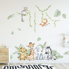 clothmile woodland zebra wall decal adds vibrant color to kids' room play