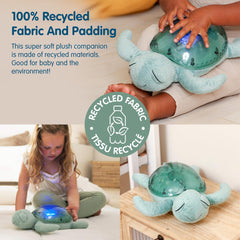 Cloud B Tranquil Turtle Green sound modes offer lullabies and white noise.