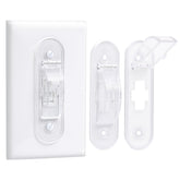 CLYMENE wall switch guard in toggle-style, protects appliances from accidental shutoffs.