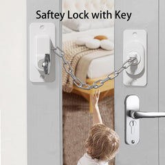 Adjustable extendable chain demonstrates CMINGJ safety lock length customization