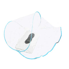 CMINGJ portable mosquito head net pops up quickly for instant bed protection.