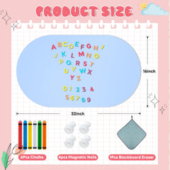 Cnbnd arched chalkboard surface close-up showing smooth writing and easy wipe-clean use.