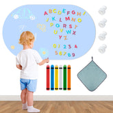 Cnbnd magnetic wall decal with arched chalkboard mounted on a wall for creative learning.