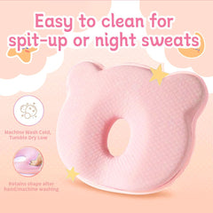 Cococu pillow in car seat shows portable head support for travel.