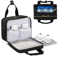 Coinarin wearable breast pump travel bag with insulated compartment keeps milk cold during commutes