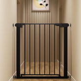 Colbabe 29-32 inch metal baby gate for stairs and doorways keeps little ones secure.