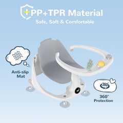 Coldew bath seat with temperature display for bath care