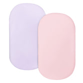 Coldwind bassinet sheet set in pink and violet two-pack for cozy sleep