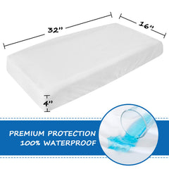 Coldwind organic cotton changing pad cover closeup highlights soft fabric texture.