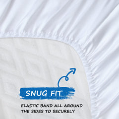 Coldwind satin bassinet sheet elastic-band-safety image demonstrates safe bedding
