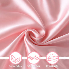 Coldwind satin bassinet sheet pink, on mattress, smooth surface for comfy sleep.