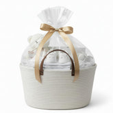 Colingmill Valentine gift basket with PU handle, ready to gift and store.