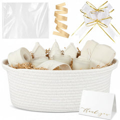 Colingmill Valentine’s woven basket ready for elegant gift presentation.