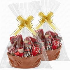 Colingmill woven basket with handles showing sturdy construction for storage and gifting
