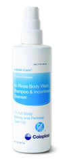 Coloplast Bedside-Care no-rinse bottle for convenient all-in-one cleansing