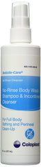 Coloplast bedside-care no-rinse spray bottle, 8oz, soothing cleanser for gentle cleanup.