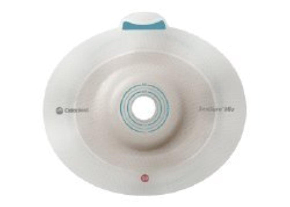 Coloplast SenSura Mio convex trim to fit ostomy barrier with 50 mm flange for secure, customizable fit.
