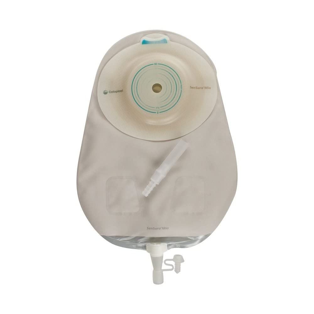 Coloplast SenSura Mio One-Piece Urostomy Pouch with a flat, discreet silhouette for daily wear