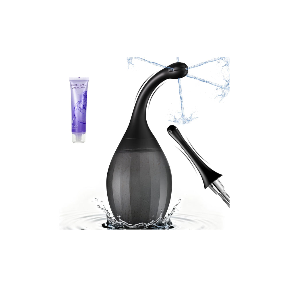 ColorfulParadise anal enema bottle with spray head for versatile cleaning