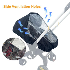 Colukii rain cover for Doona X fit keeps baby dry on strolls