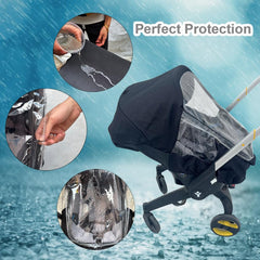 Colukii rain cover for Evenflo Shyft DualRide fit enables quick vehicle access