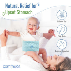 Comfheat soft fabric tummy wrap offers breathable comfort around the belly.