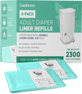 COMFICOVE 8-pack diaper liner refills for clean, hygienic disposal.