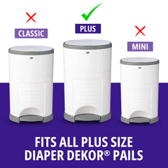 COMFICOVE extra thick diaper pail liners safeguard against leaks