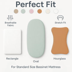 Soft-touch Comforista muslin sheets cradle delicate newborn skin