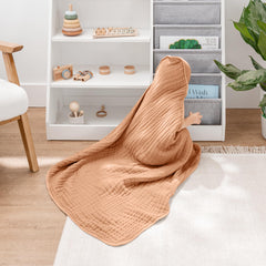 Comfy Cubs 9-layer muslin softness enhances gentleness and quick drying.