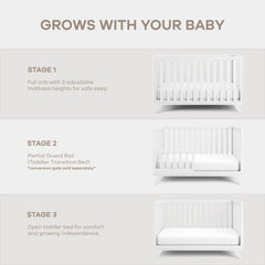 Comfy Cubs crib dimensions and sturdy build for various nurseries