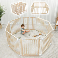 Comfy Cubs baby gate assembly shows quick tool-free setup for safe spaces.
