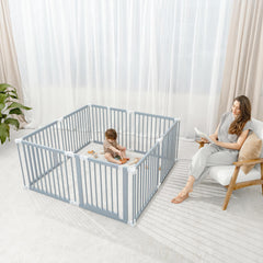 Comfy Cubs pine wood texture highlights natural, toxin-free play space.