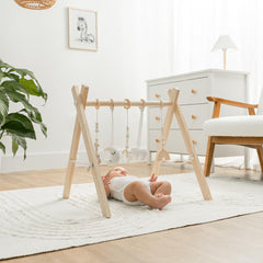 Comfy Cubs five sensory hanging toys spark visual and tactile stimulation during play