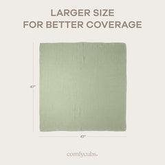Comfy Cubs muslin swaddle blanket Blush, charming pattern with cozy, breathable coverage.