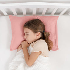 Close-up of Comfy Cubs cotton pillowcase showing soft breathable fabric.
