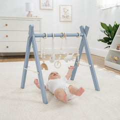 Comfy Cubs play gym tool-free assembly demonstrates quick setup for busy parents.