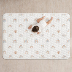 Comfy Cubs rectangle play mat non-slip bottom ensuring stable play surface