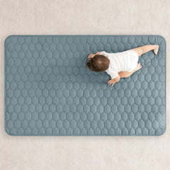 Comfy Cubs Pacific Blue non-slip bottom ensures stable tummy time