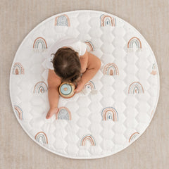Comfy Cubs play mat non-slip bottom keeps baby stable during play
