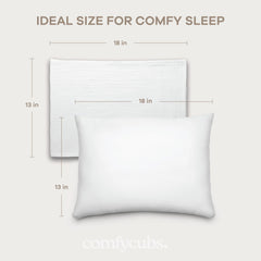 Comfy Cubs microfiber fill highlights lightweight comfort and easy care