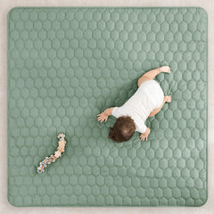 Comfy Cubs square play mat 56x56 with quilted padding for extra comfort.