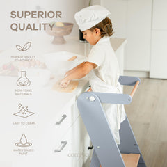 Comfy Cubs stool folds flat for easy, space-saving storage.
