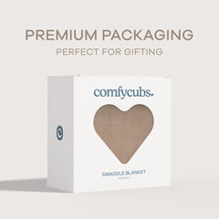 Comfy Cubs Cedar swaddle blanket offers stroller shade and on-the-go comfort.