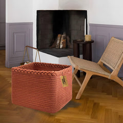COMFY-HOMI cotton rope basket shows soft texture for gentle storage