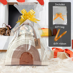 COMFY-HOMI diaper caddy with removable dividers for flexible organization of bottles and pacifiers.