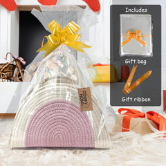 COMFY-HOMI diaper caddy with handles is portable for on-the-go care.