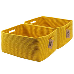 COMFY-HOMI large storage basket on a shelf for clutter control.