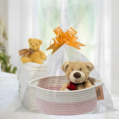 COMFY-HOMI nursery toy storage basket keeps baby's play area tidy