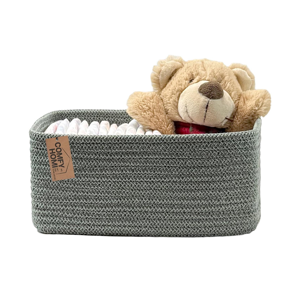 COMFY-HOMI green storage basket for tidy shelves and closets.